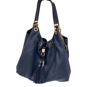 Michael Kors shoulder bag tote drawstring Camden satchel boho hobo leather purse